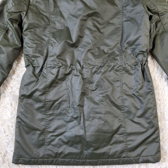 J. Crew Women’s Perfect Parka Army Green Waterproof Hooded Jacket Coat - Picture 15 of 16